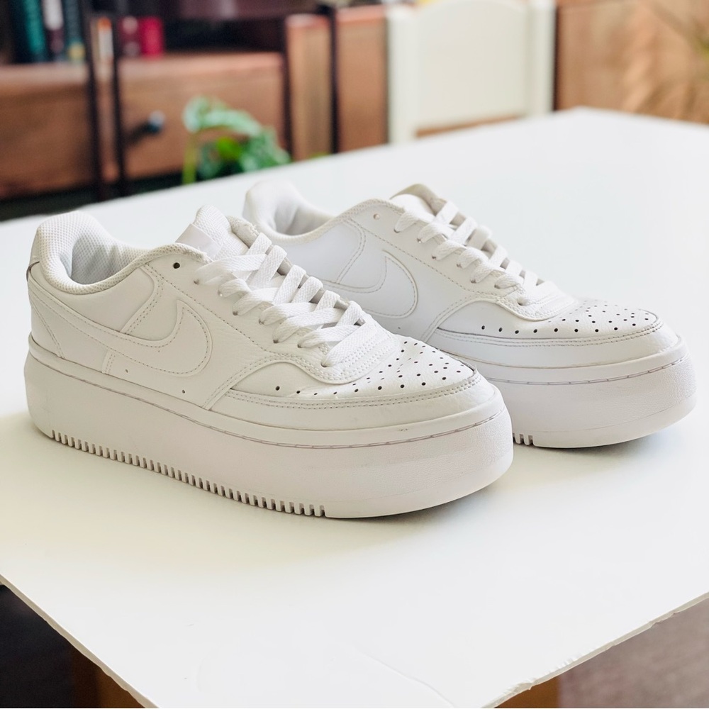 Nike Women's White Platform Sneakers